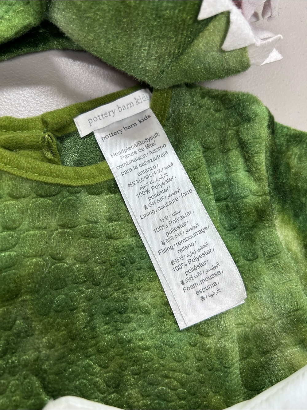 Pottery Barn T-Rex Hatching Egg Baby Dinosaur Halloween Costume 12-24 Month NWT - Picture 6 of 9